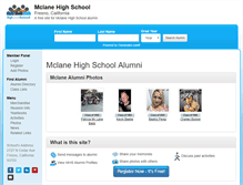 Tablet Screenshot of mclanehighschool.org